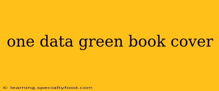 one data green book cover