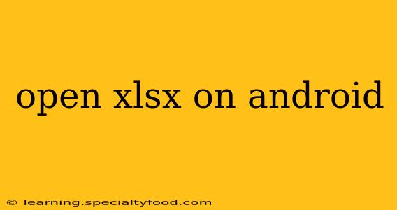 open xlsx on android