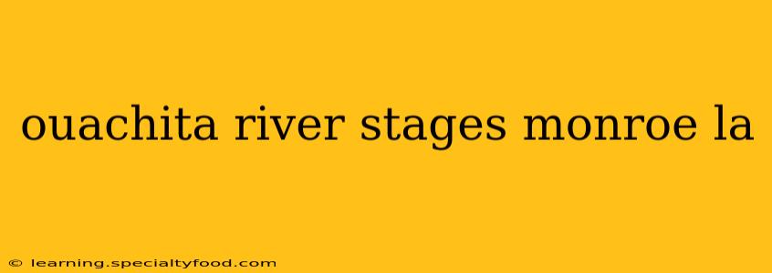 ouachita river stages monroe la