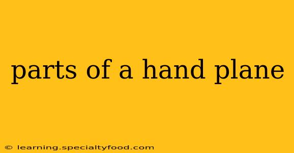 parts of a hand plane