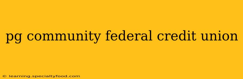 pg community federal credit union