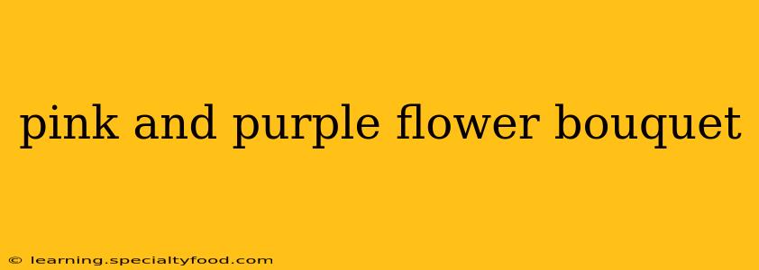 pink and purple flower bouquet