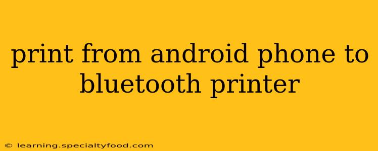 print from android phone to bluetooth printer
