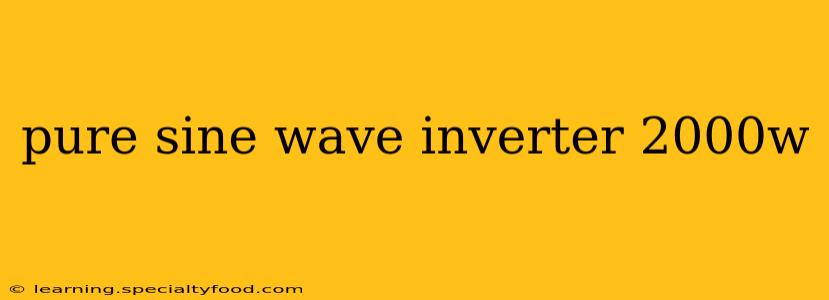 pure sine wave inverter 2000w