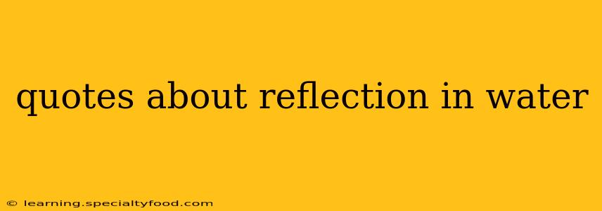 quotes about reflection in water