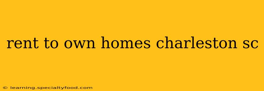 rent to own homes charleston sc
