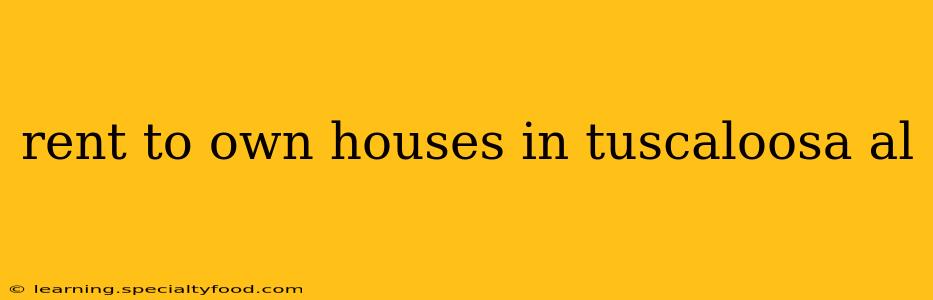 rent to own houses in tuscaloosa al