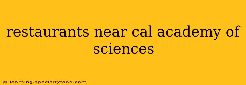 restaurants near cal academy of sciences