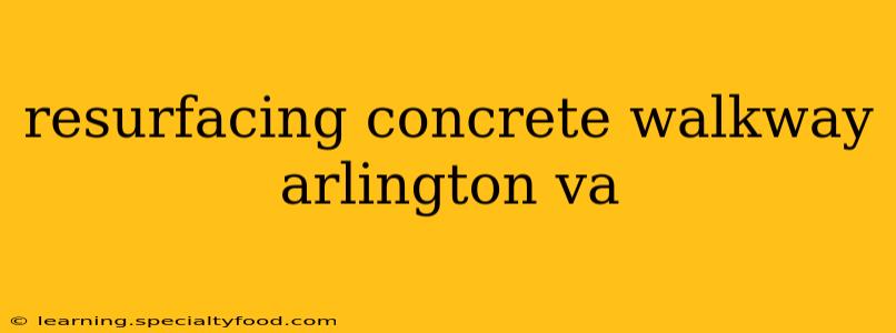 resurfacing concrete walkway arlington va