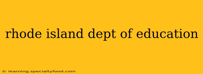 rhode island dept of education