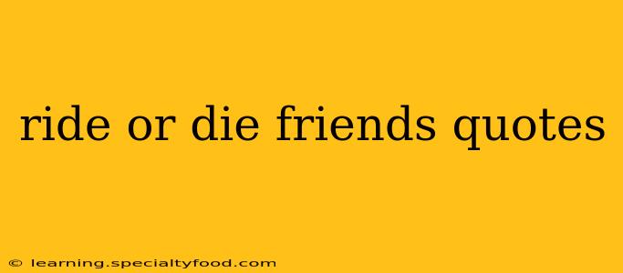 ride or die friends quotes