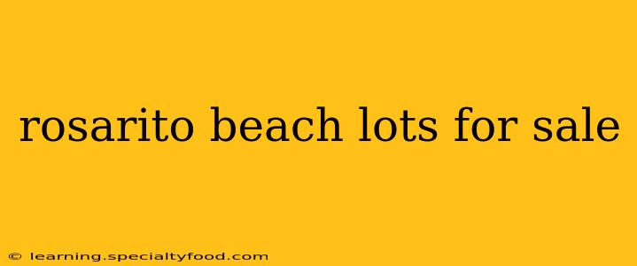 rosarito beach lots for sale