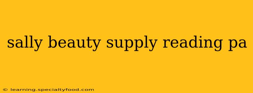 sally beauty supply reading pa