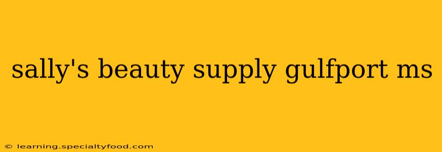 sally's beauty supply gulfport ms