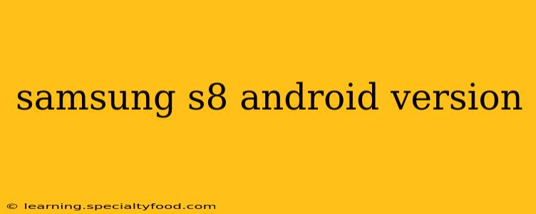samsung s8 android version