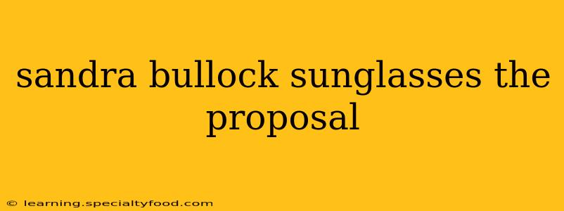 sandra bullock sunglasses the proposal