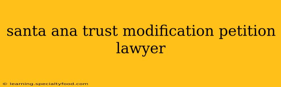 santa ana trust modification petition lawyer