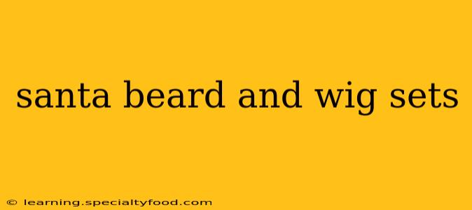 santa beard and wig sets
