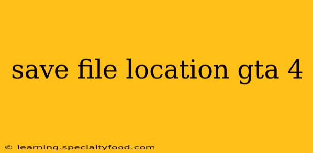 save file location gta 4