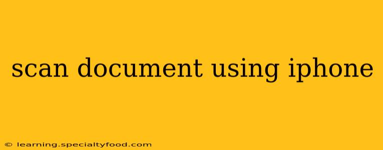 scan document using iphone