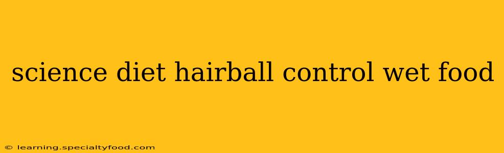 science diet hairball control wet food