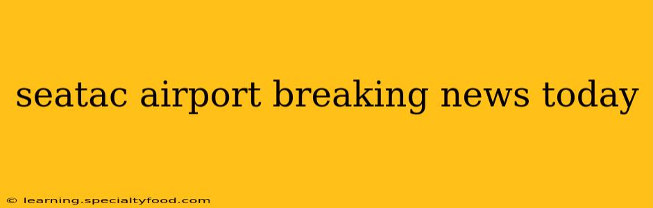 seatac airport breaking news today