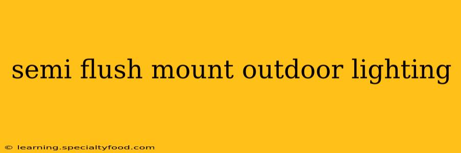 semi flush mount outdoor lighting