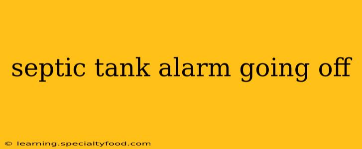 septic tank alarm going off