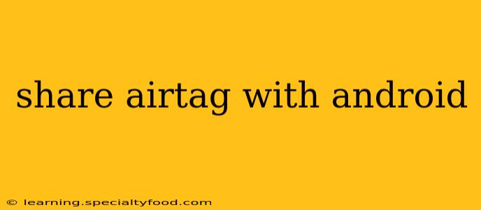 share airtag with android