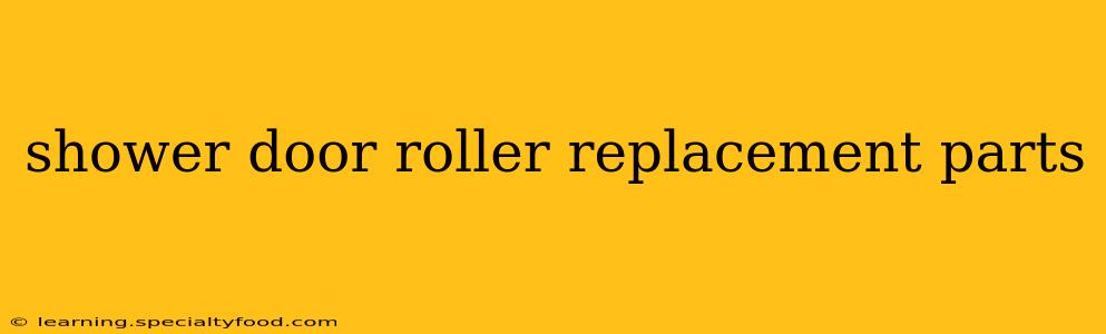 shower door roller replacement parts