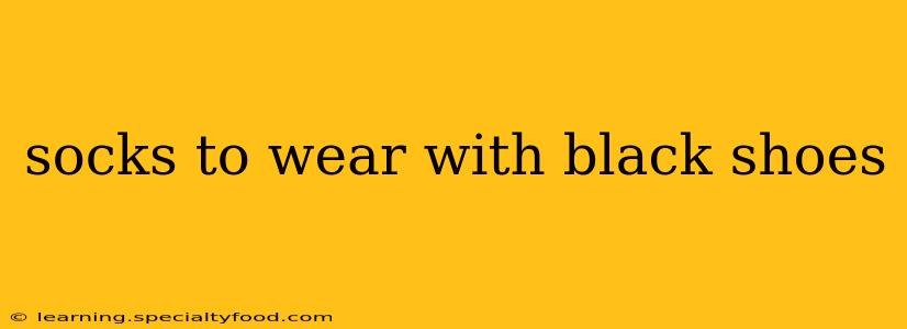 socks to wear with black shoes