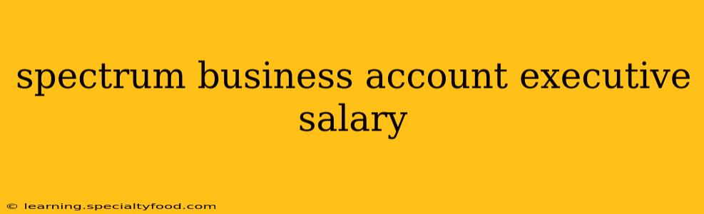 spectrum business account executive salary