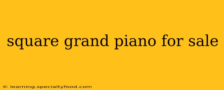 square grand piano for sale