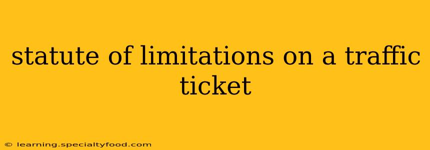 statute of limitations on a traffic ticket
