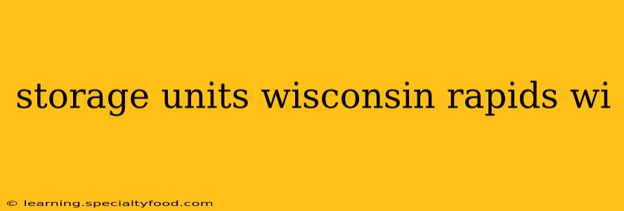 storage units wisconsin rapids wi