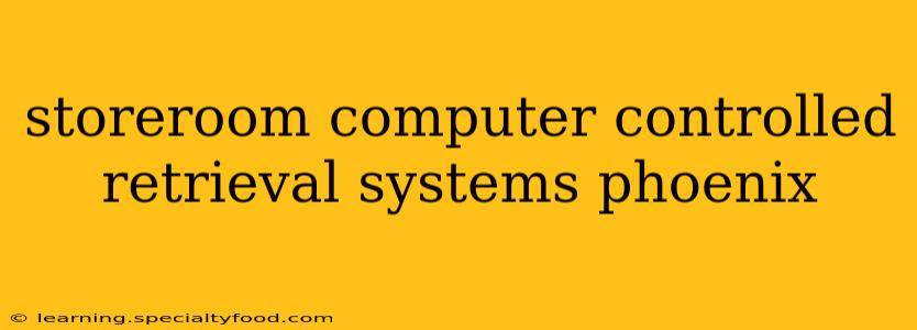 storeroom computer controlled retrieval systems phoenix