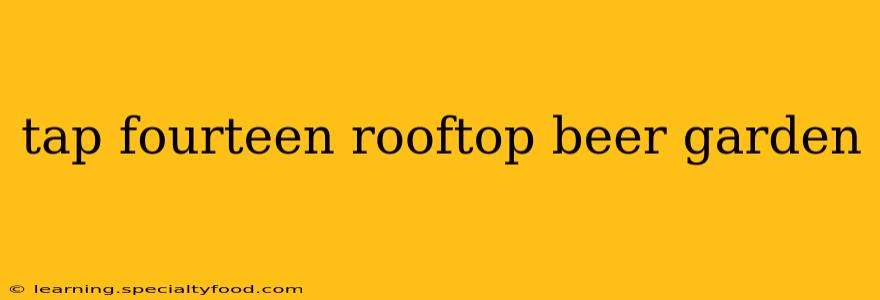 tap fourteen rooftop beer garden