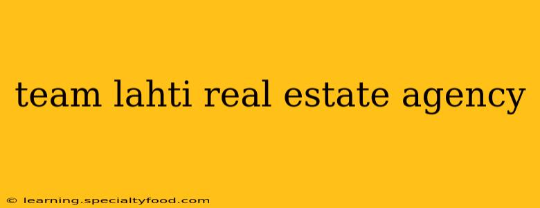 team lahti real estate agency