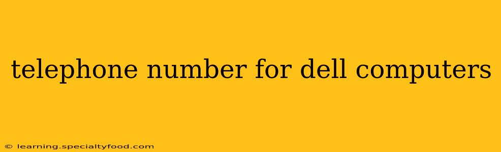 telephone number for dell computers