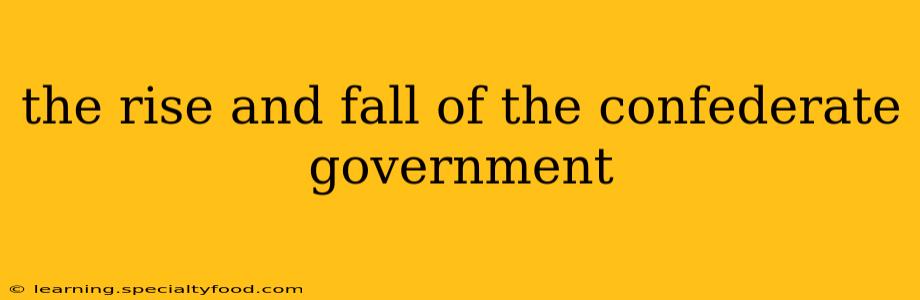 the rise and fall of the confederate government