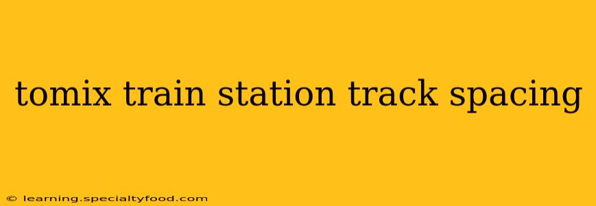 tomix train station track spacing