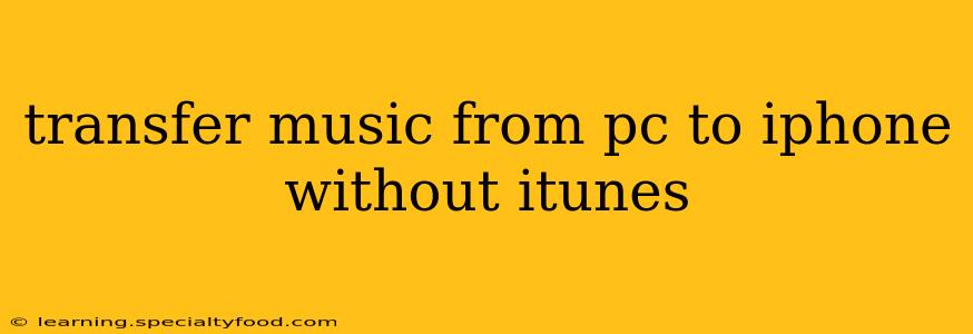 transfer music from pc to iphone without itunes