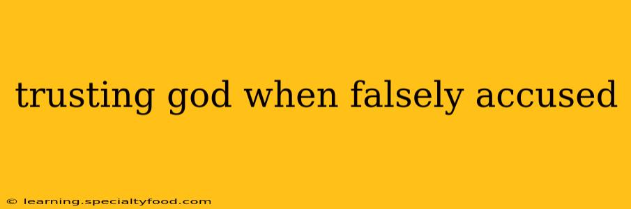 trusting god when falsely accused