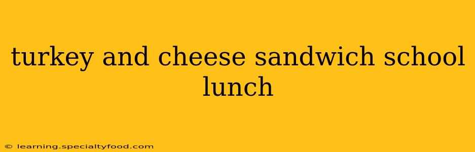 turkey and cheese sandwich school lunch