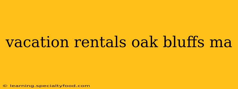 vacation rentals oak bluffs ma