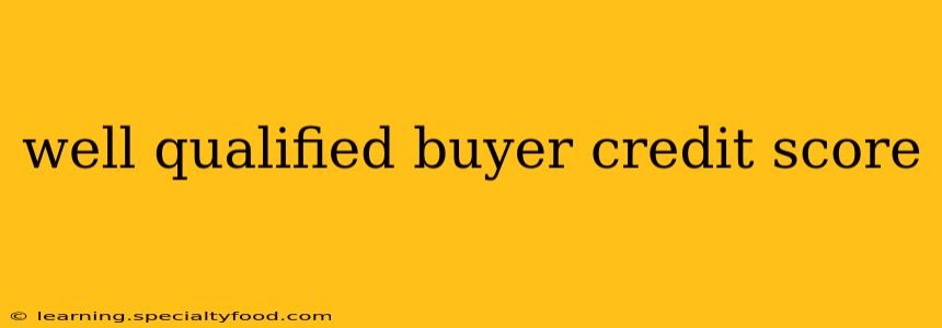 well qualified buyer credit score