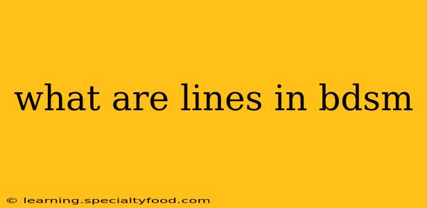 what are lines in bdsm