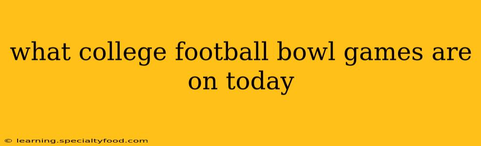 what college football bowl games are on today