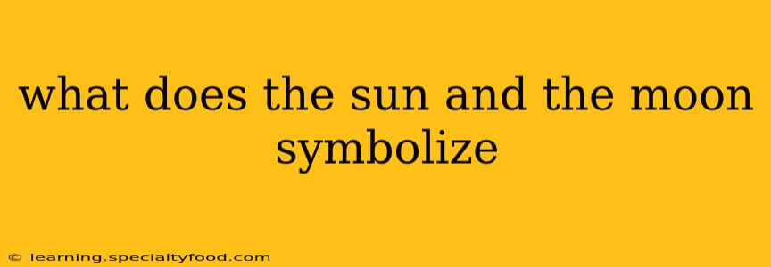 what does the sun and the moon symbolize