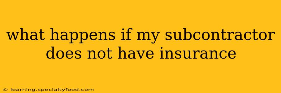 what happens if my subcontractor does not have insurance